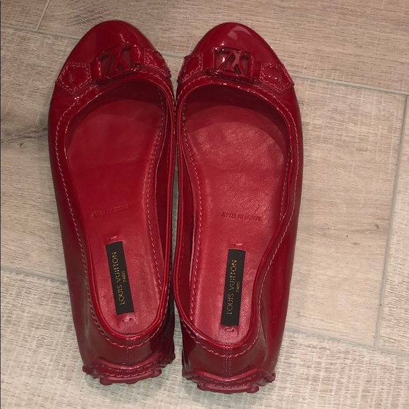 Louis Vuitton red flats!! - Picture 2 of 6